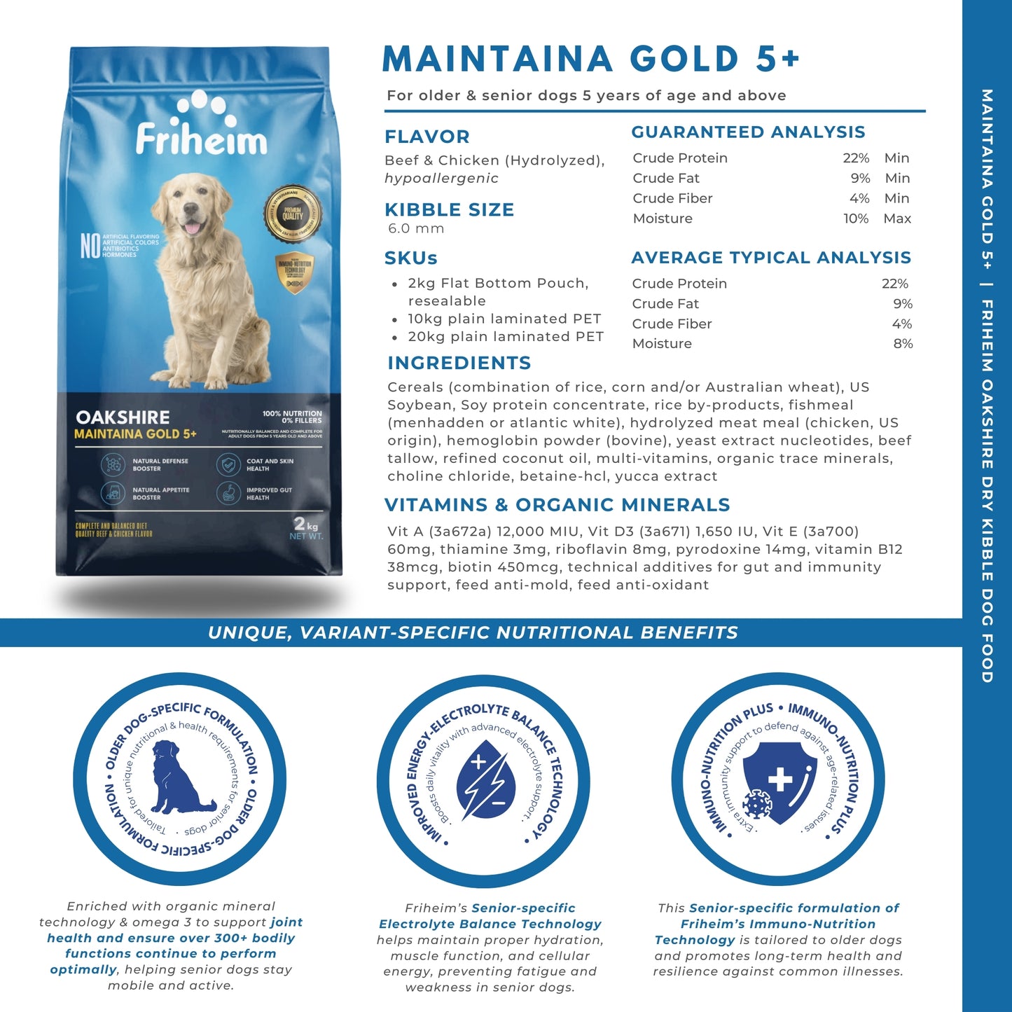 Oakshire Maintaina Gold 5+ (2kg)
